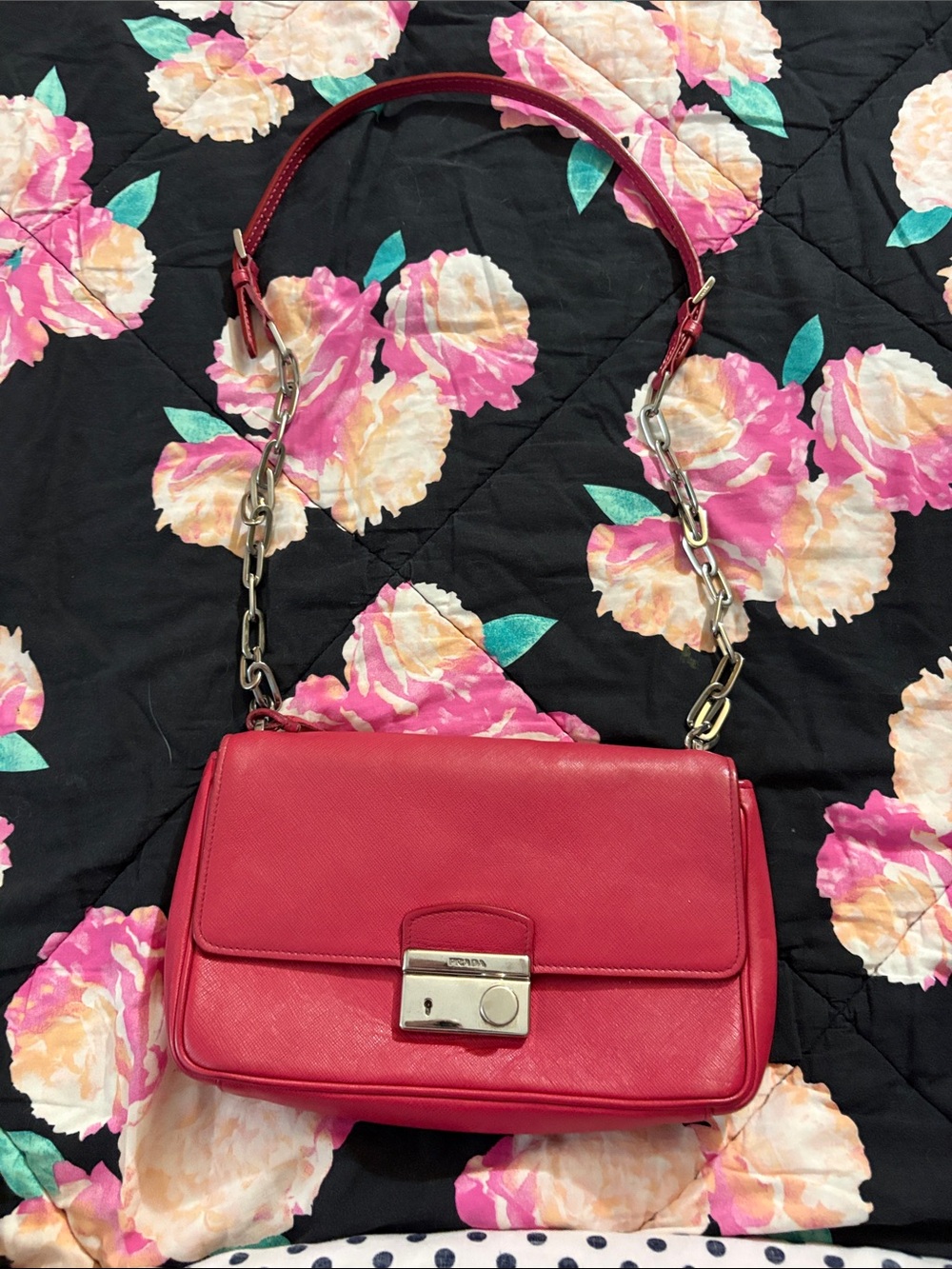 Prada Shoulder Bag with Chain Strap - Picture 1 of 16